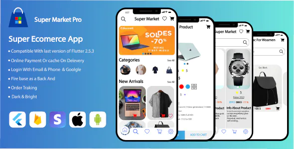 Super Market – Flutter Multi Vendor eCommerce Full App