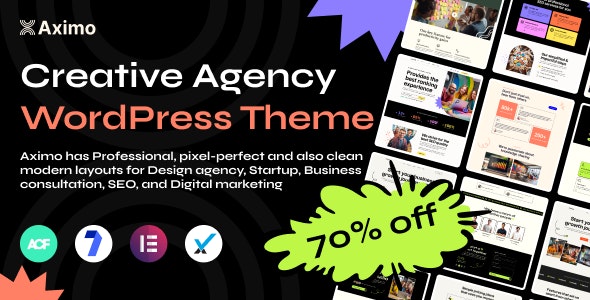 Aximo – Creative Agency WordPress Theme