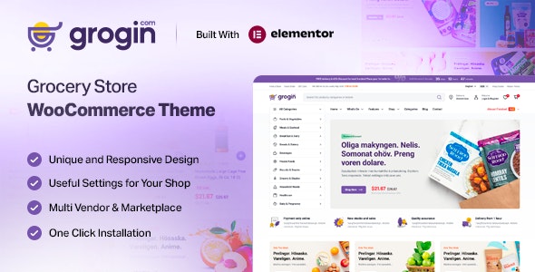 Grogin – Grocery Store WooCommerce WordPress Theme 1.1.3