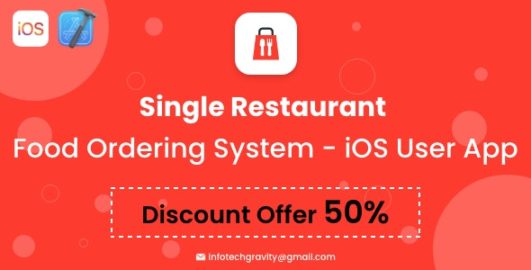 Single Restaurant Food Ordering System – iOS User App