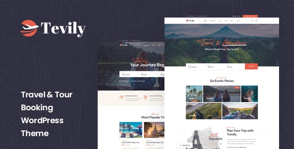 Tevily – Travel & Tour Booking WordPress Theme 1.2.3