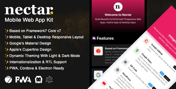 Nectar – Mobile Web App Kit