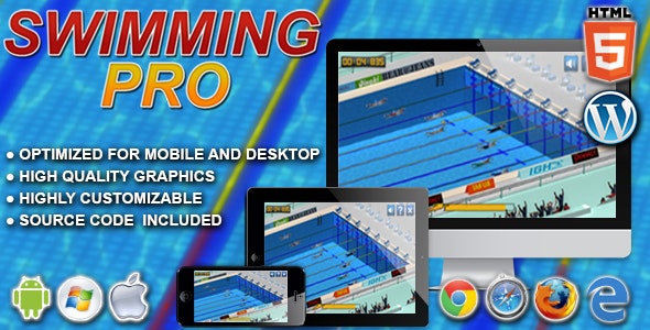 Swimming Pro – HTML5 Sport Game