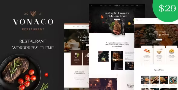 Vonaco – Restaurant & Coffee Shop WordPress Theme 1.2.2