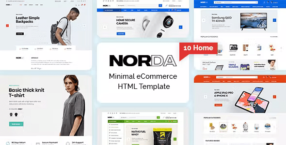 Norda – Minimal eCommerce HTML Template