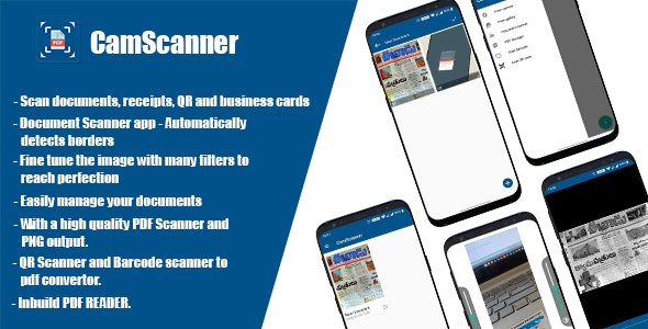 CamScanner Auto Edge detection Inbuilt PDF – Admob – Onesignal – Firebase – Facebook Ads – Onesignal