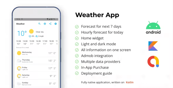 Weather Tomorrow Complete Android Application + Admob + In-App