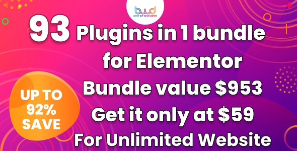 BWD Elementor addons bundle