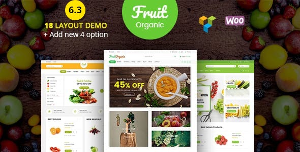 Food Fruit  – Organic Farm, Natural RTL Responsive WooCommerce WordPress Theme