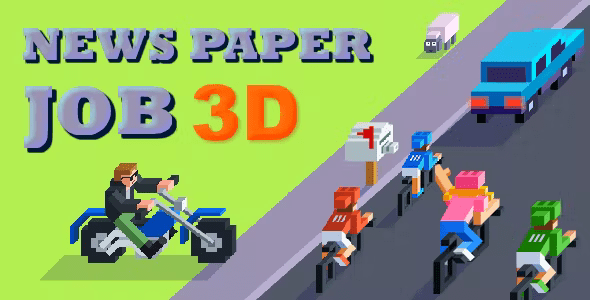 News Paper Job 3D HTML5 Game