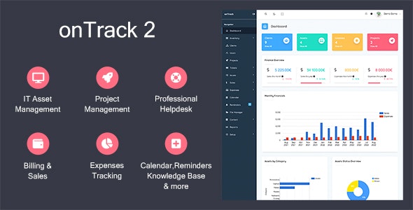 onTrack 2 – IT Asset Management, HelpDesk, Project Management, Billing  More 2.2.0