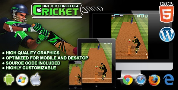 Cricket Batter Challenge – HTML5 Sport Game