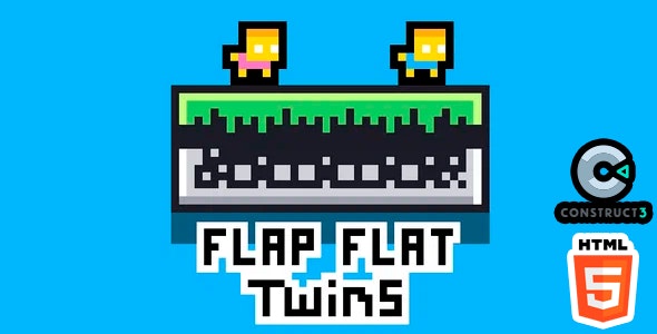 Flapflat Twins – HTML5 Game – Construct 3