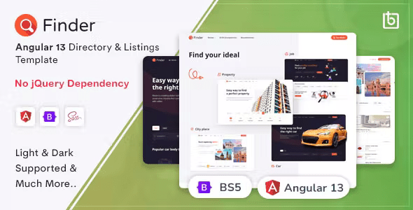 Finder – Angular 14 Directory & Listings Template