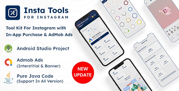 Insta Tools – Tool Kit For Instagram with In-App Purchase  AdMob Ads