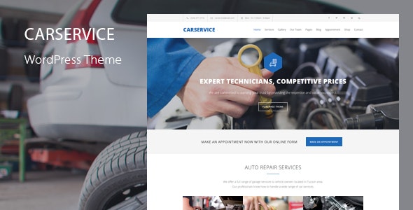 Car Service – Auto Mechanic & Car Repair WordPress Theme