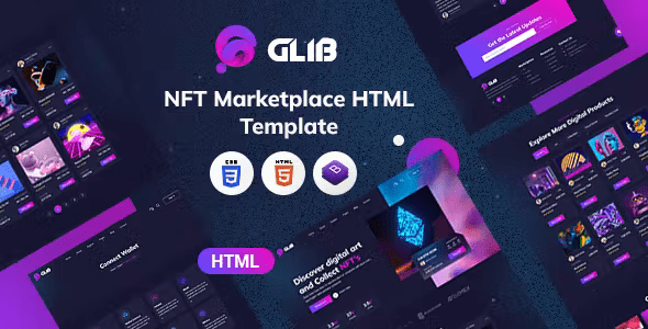 Glib | NFT Marketplace HTML Template