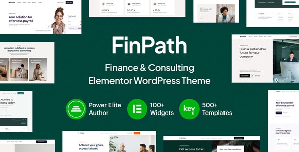 FinPath – Finance  Consulting Elementor WordPress Theme