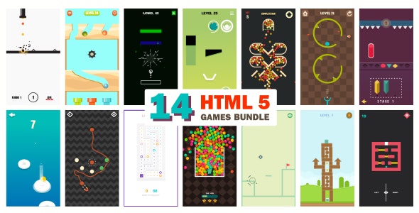 14 GAMES BUNDLE / HTML 5 / CONSTRUCT 3