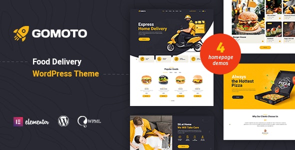 Gomoto – Food Delivery  Medical Supplies WordPress Theme