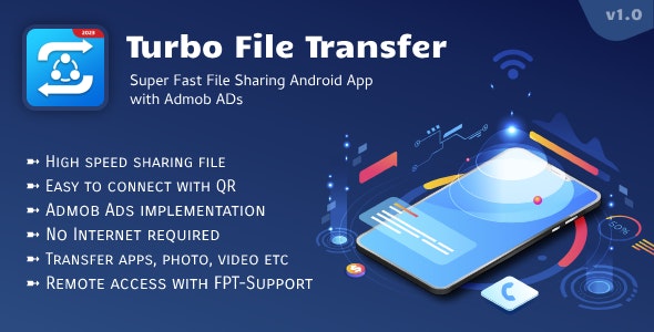 Turbo File Sharing  Transfer App with Admob ADs