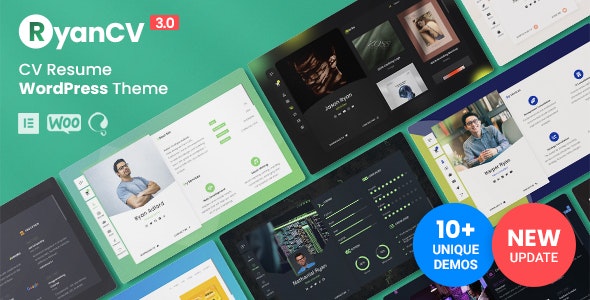 RyanCV – Personal Portfolio Resume Theme 3.7.1