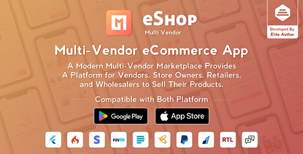 eShop – Multi Vendor eCommerce App & eCommerce Vendor Marketplace Flutter App 2.9.3