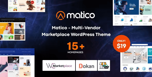 Matico – Multi Vendor Marketplace WordPress Theme 1.1.8