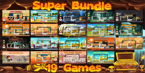 Super Bundle 19 Games ( Construct 2 | Construct 3 both version included )