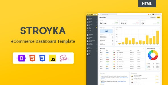 Stroyka Admin – eCommerce Dashboard Template