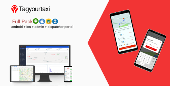 Tagyourtaxi – Taxi Application | Uber clone – Android + IOS + Dashboard