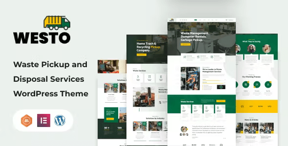 Westo – Waste Disposal Services WordPress Theme