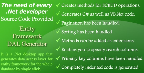 Entity Framework DAL Generator – Source Code