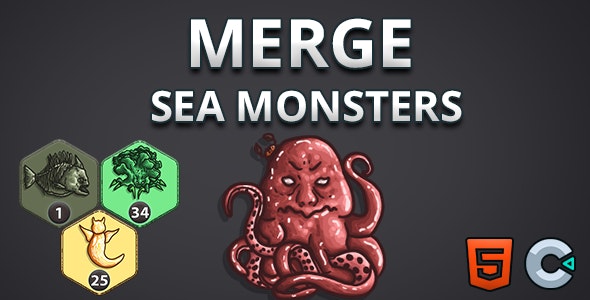 Merge Sea Monsters – Html5 (Construct3)