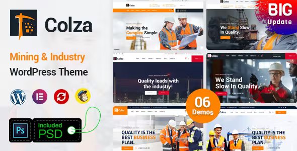 Colza – Mining & Industry WordPress Theme  2.3