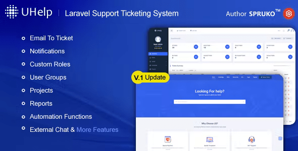 Uhelp – Helpdesk Technical Assistance Multi use Laravel Support Ticketing System 1.2.1