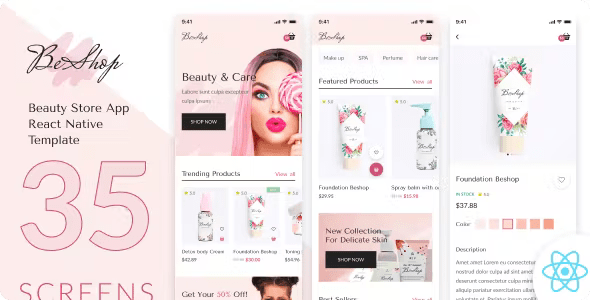 BeShop – React Native Beauty Store App