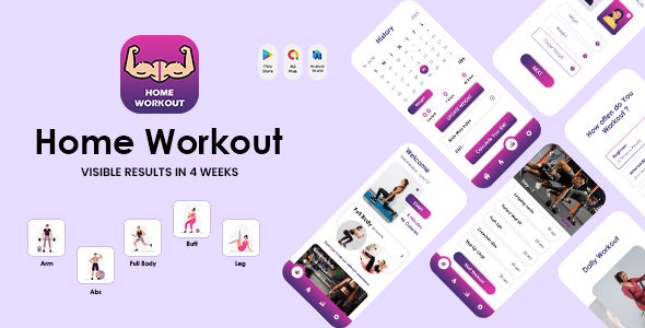 Home Workout – Full Body Workout – Lose Weight App – Fit at Home – Pro Gym Workout – Home Fitness