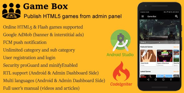 Game Box + Admin Panel