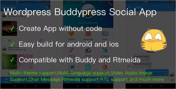 WordPress Buddypress Social App