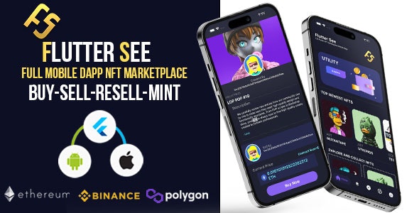 FlutterSee – Full Flutter NFT Marketplace Mobile App With Solidity