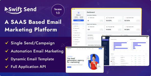 Swift Send – Email Marketing and Campaign Management (SAAS Based)