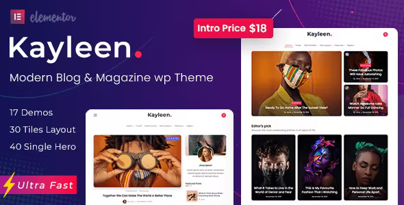 Kayleen | Blog  Magazine WordPress Theme 2.8