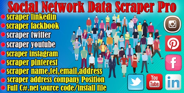 Social Network Data Scraper Pro