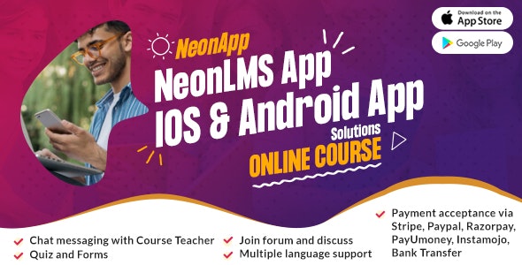 NeonLMS Mobile App – React Native Android & iOS App