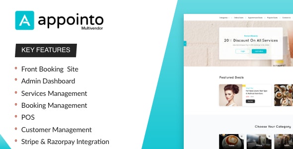 Appointo Multi Vendor – Booking Management System 1.1.1