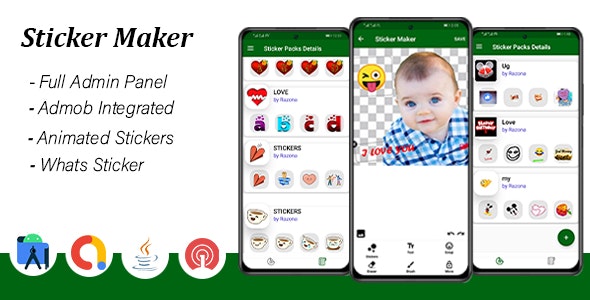 Maker Stickers and Animated Stickers – Admin Panel