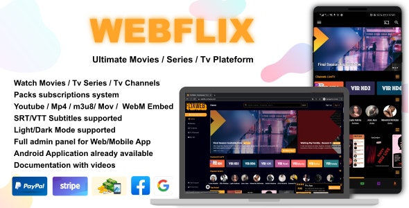 WebFlix – Movies – TV Series – Live TV Channels – Subscription 1.6