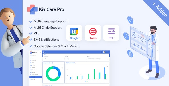 KiviCare Pro – Clinic & Patient Management System EHR (Add-on) 2.5.2