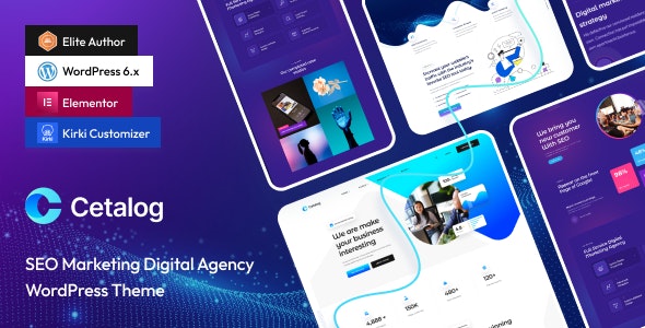 Cetalog – Marketing  SEO Agency WordPress Theme